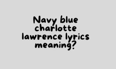 Navy blue charlotte lawrence lyrics meaning