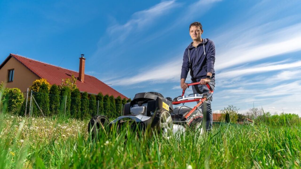 How is lawn mowing related to agriculture​