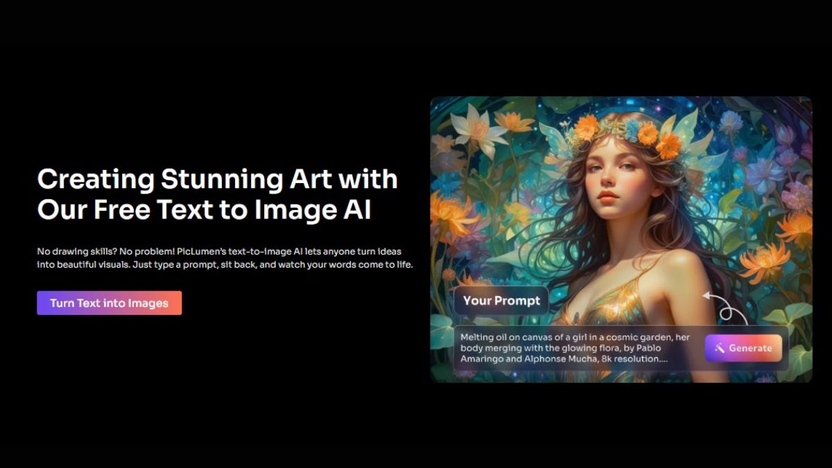 PicLumen’s Text-to-Image AI