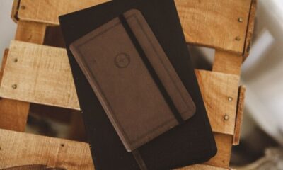 Small Black Leather Journal 7.34