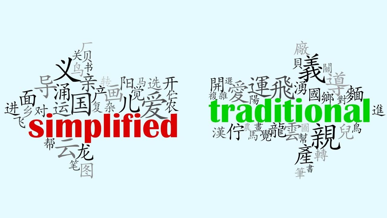 Difference between Mandarin and Traditional Chinese language