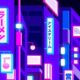 Neon Lights Chongqing Cyberpunk City Neon Hanzi Massage Sign