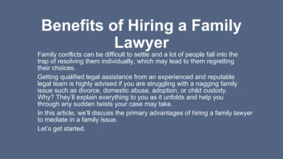 When to Consider Hiring a Family Lawyer